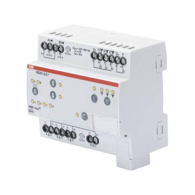 ABB 2CDG110213R0011 FCC/S1.2.2.1 Fan Coil Controller 2 x 0-10 V man Bedienung 3-stufig REG FCC/S1.2.2.1