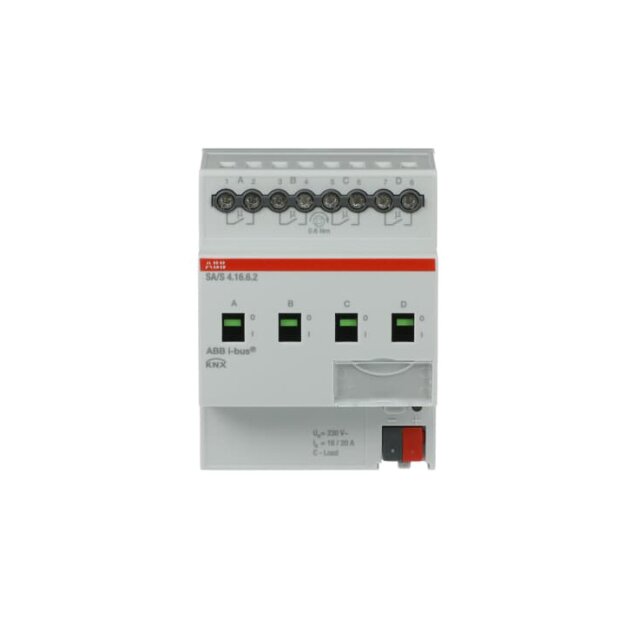 ABB 2CDG110270R0011 SA/S4.16.6.2 Schaltaktor 4fach 16 A C-Last mit Energiefunktion REG SA/S4.16.6.2