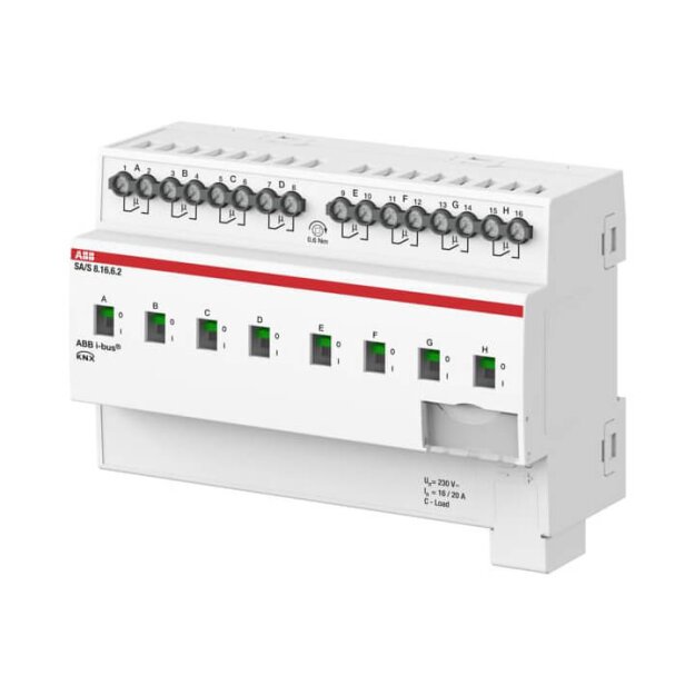 ABB 2CDG110271R0011 SA/S8.16.6.2 Schaltaktor 8fach 16 A C-Last mit Energiefunktion REG SA/S8.16.6.2