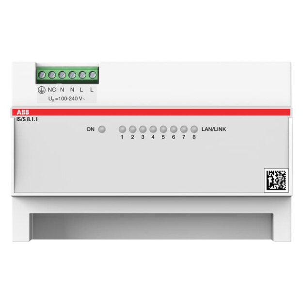 ABB 2CDG120082R0011 IS/S8.1.1 IP Switch 8 Ports Fast Ethernet REG IS/S8.1.1