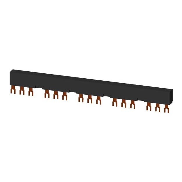 Siemens 3RV1915-2DB 3 Phasen-Sammelschienen Teilungsabstand 55mm für 5 Schalter Anschlüsse in Gabelform