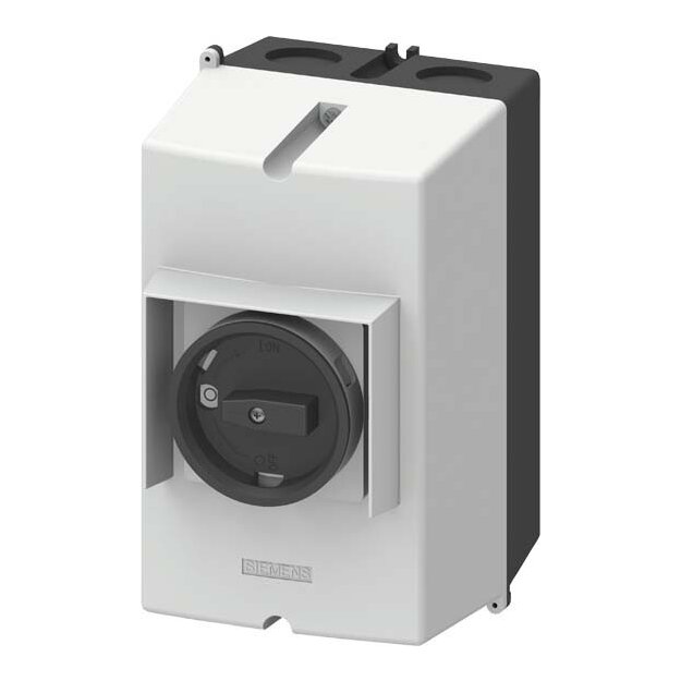 Siemens 3RV1923-1DA01 Aluguss-AufbauGehäuse IP65 Einbaubreite 72mm PE-Klemme für Leistungsschalter S0