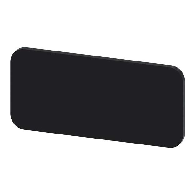 Siemens 3SU1900-0AC16-0AA0 Bezeichnungsschild 12,5x27mm Schild schwarz ohne Aufschrift