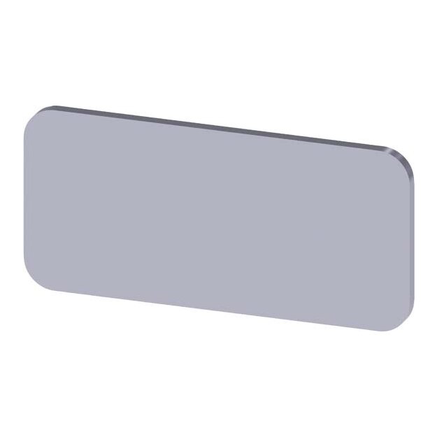 Siemens 3SU1900-0AC81-0AA0 Bezeichnungsschild 12,5x27mm Schild silber ohne Aufschrift