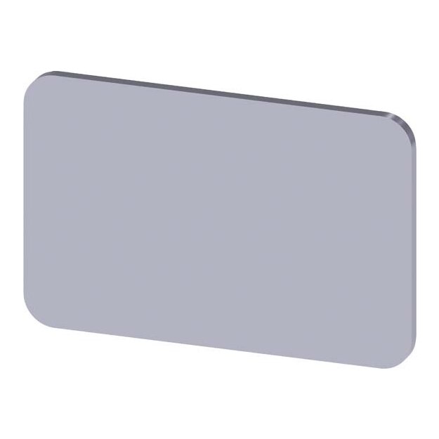 Siemens 3SU1900-0AD81-0AA0 Bezeichnungsschild 17,5x27mm Schild silber ohne Aufschrift