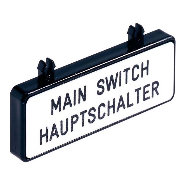 Siemens 3LD9286-1A Zusatzschild Deutsch/Englisch 47mmx17mm Zubehör