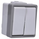 Siemens 5TA4705 DELTA fläche IP44 AP dunkelgrau/hellgrau Serienschalter 10A 250V 66x 75mm