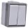 Siemens 5TA4705 DELTA fläche IP44 AP dunkelgrau/hellgrau Serienschalter 10A 250V 66x 75mm