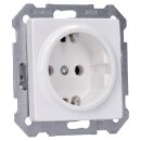 Siemens 5UB1511-0KK DELTA i-system titanweiß Schuko-Steckdose 10/16A 250V Mit schraubenlosen Anschlussklemmen