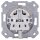 Siemens 5UB1511-0KK DELTA i-system titanweiß Schuko-Steckdose 10/16A 250V Mit schraubenlosen Anschlussklemmen