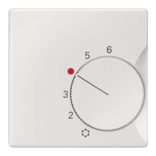 Siemens 5TC9221 DELTA i-system titanweiß_x000D_ Abdeckung Raumtemperaturregler_x000D_ Öffner/Wechsler 5