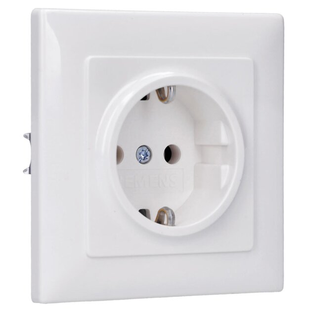 Siemens 5UB1580 DELTA line Schuko-Steckdose 250V AC 16A Mit schraubenlosen Anschlussklemmen