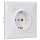 Siemens 5UB1580 DELTA line Schuko-Steckdose 250V AC 16A Mit schraubenlosen Anschlussklemmen