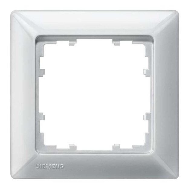 Siemens 5TG2551-3 DELTA line aluminiummetallic Rahmen 1-Fach 80x 80mm