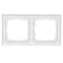 Siemens 5TG2552-0 DELTA line titanweiß Rahmen 2-Fach 151x 80mm