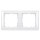 Siemens 5TG2552-0 DELTA line titanweiß Rahmen 2-Fach 151x 80mm