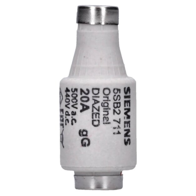 Siemens 5SB2711 DIAZED-Sicherungseinsatz 500V a.c./440V d.c. für Kabel- und Leitungsschutz gG Größe DII