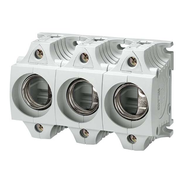 Siemens 5SF5268 DIAZED-Sicherungssockel Größe III Formstoff 3-polig berührungsgeschützt (BGV A2)