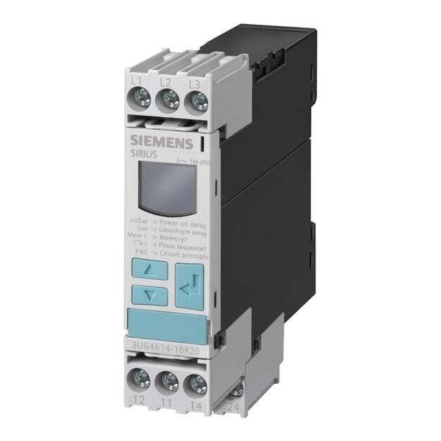 Siemens 3UG4615-1CR20 Digitales Überwachungsrelais für dreiphasige Netzspannung