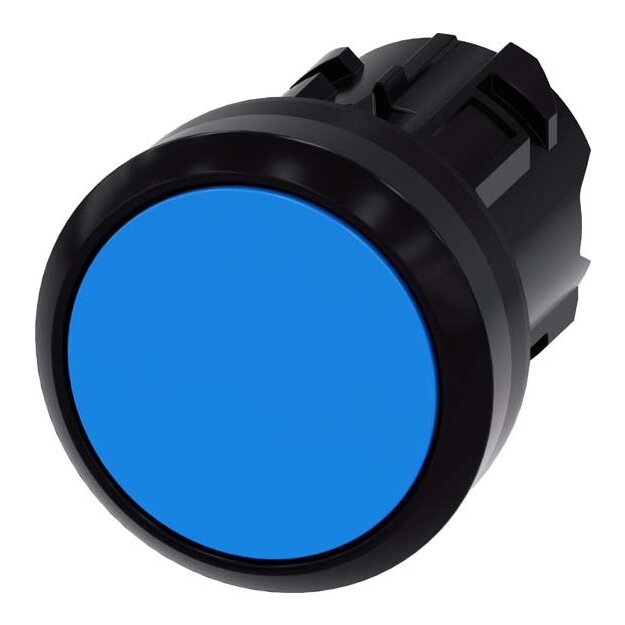Siemens 3SU1000-0AB50-0AA0 Drucktaster 22mm rund Kunststoff blau Druckknopf