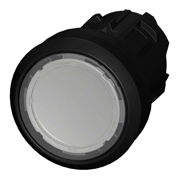 Siemens 3SU1000-0AB70-0AA0 Drucktaster 22mm rund Kunststoff klar Druckknopf