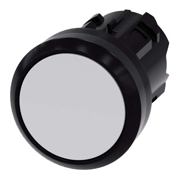 Siemens 3SU1000-0AB60-0AA0 Drucktaster 22mm rund Kunststoff weiß Druckknopf
