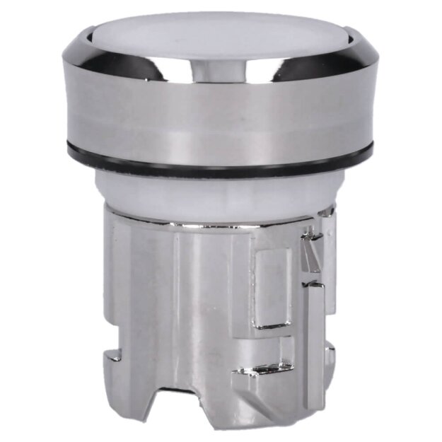 Siemens 3SU1051-0AB60-0AA0 Drucktaster beleuchtet 22mm rund Metall hochglanz weiß Druckknopf