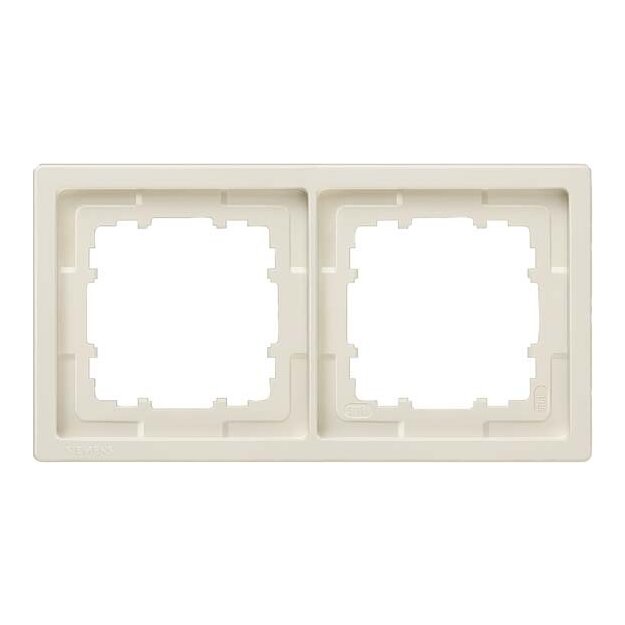 Siemens 5TG1322 DELTA style titanweiß Rahmen 2-Fach 153x 82mm