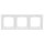 Siemens 5TG1323 DELTA style titanweiß Rahmen 3-Fach 224x 82mm