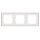 Siemens 5TG1323 DELTA style titanweiß Rahmen 3-Fach 224x 82mm