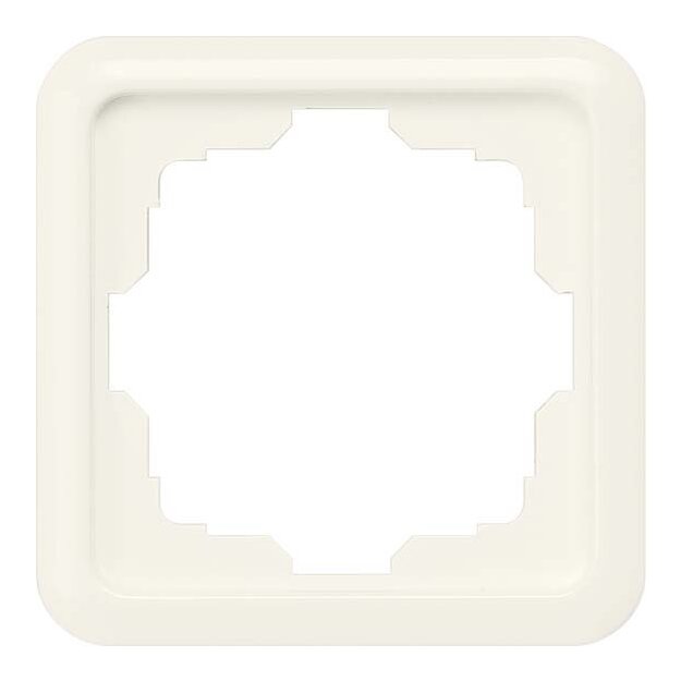 Siemens 5TG1801 DELTA profil titanweiß Rahmen 1-Fach ausgeschnitten 80x 80mm