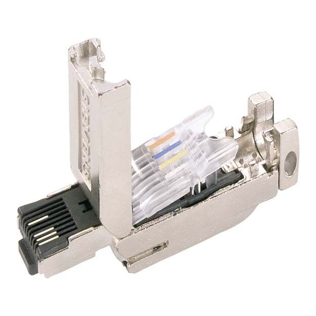 Siemens 6GK1901-1BB10-2AB0 IE FC RJ45 Plug 180 RJ45 Steckverbinder mit FC AnschlusStück 180 Grad 10 Stück