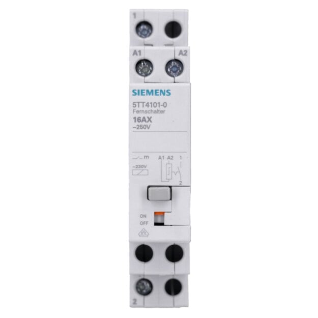 Siemens 5TT4101-0 Fernschalter mit 1 Schließer Kontakt für AC 230V 16A Ansteuerung AC 230V