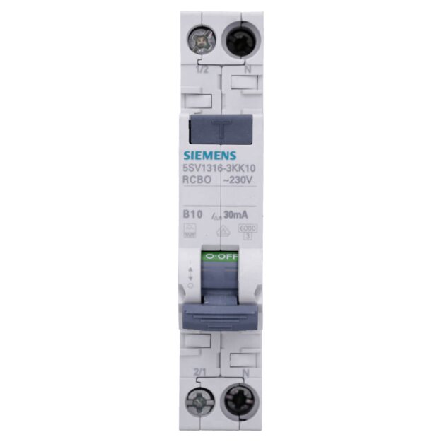 Siemens 5SV1316-3KK10 FI/LS kompakt 1P+N 6kA Typ F 30mA B10