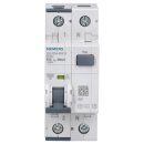 Siemens 5SU1354-6KK13 FI/LS-Schalter 10 kA 1P+N Typ A 30 mA B-Char In: 13 A Un AC: 230 V
