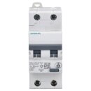 Siemens 5SU1324-6FP20 FI/LS-Schalter 10 kA 2P Typ A 30 mA B-Char In: 20A Un: 230V