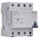 Siemens 5SV3346-4 FI-Schutzschalter Typ B 63A 3+N-pol. 30mA 400V 4TE kurzzeitverzögert