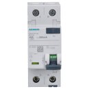 Siemens 5SV3614-6 FI-Schutzschalter 2-polig Typ A In: 40 A 300 mA Un AC: 230 V