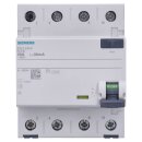 Siemens 5SV3342-6 FI-Schutzschalter 4-polig Typ A In: 25 A 30 mA Un AC: 400 V
