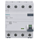 Siemens 5SV3342-6KL FI-Schutzschalter 4-polig Typ A In: 25 A 30 mA Un AC: 400 V