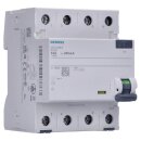 Siemens 5SV3646-6 FI-Schutzschalter 4-polig Typ A In: 63 A 300 mA Un AC: 400 V