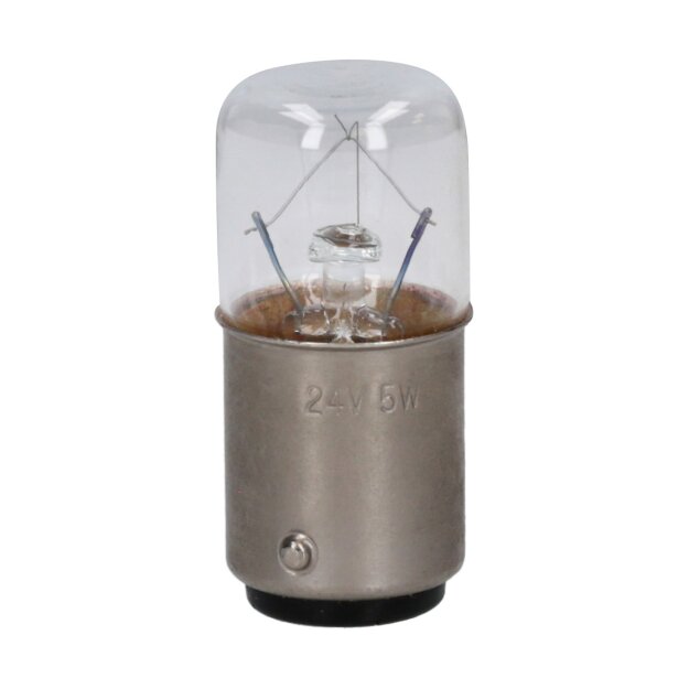 Siemens 8WD4328-1XX Glühlampe 5W Sockel BA 15 D 24V Zubehör für Signalsäulen 8WD4 (VPE=10Stück)