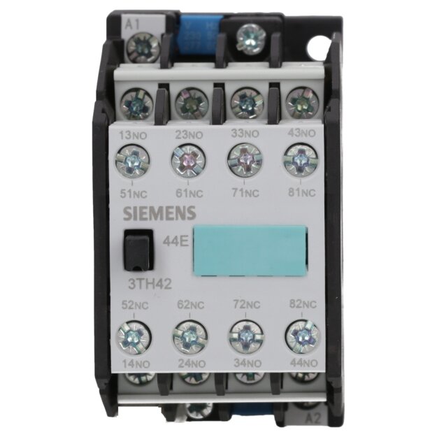 Siemens 3TH4244-0AP0 Hilfsschütz 44E 4NO+4NC AC-Bet. AC230/220V 50Hz 276/264V