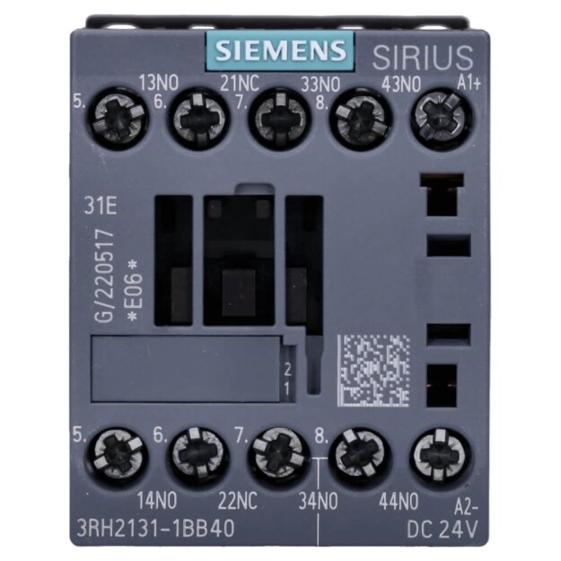 Siemens 3RH2131-1BB40 Hilfsschütz 3S+1Ö DC 24V S00 Schraubanschluss