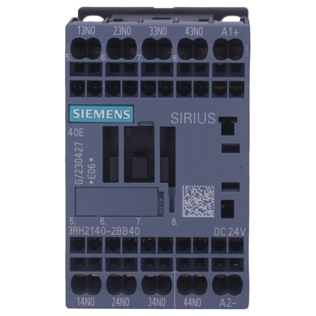 Siemens 3RH2140-2BB40 Hilfsschütz 4S DC 24V S00 Federzuganschluss