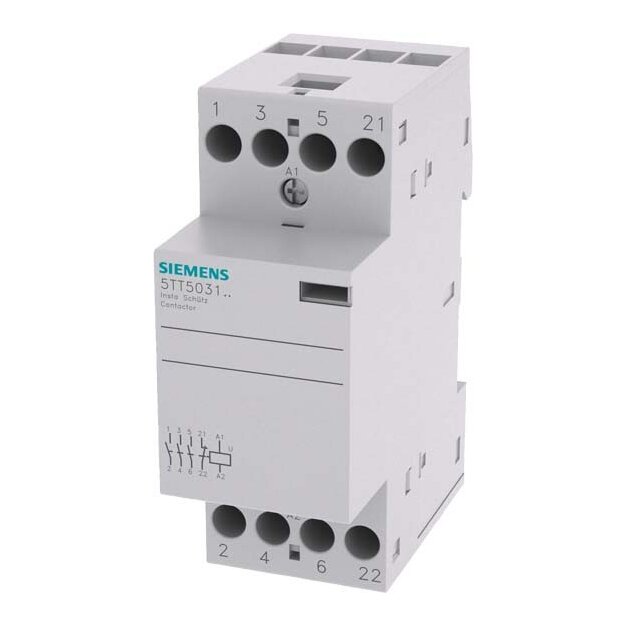 Siemens 5TT5031-0 INSTA-Schütz mit 3 Schließern und 1Ö Kontakt für AC 230V 400V 25A Ansteuerung AC 230V DC 220V