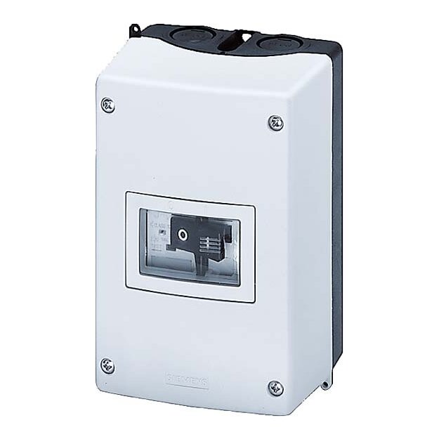 Siemens 3RV1913-1DA00 Isolierstoff-AufbauGehäuse IP55 N- und PE-Klemme 72mm metrisch