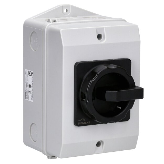 Siemens 3LD2064-0TB51 Lasttrennschalter 3LD Hauptschalter 3-polig Iu: 16 A Betriebsleistung