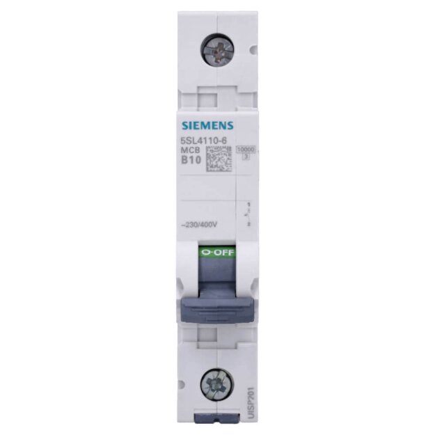 Siemens 5SL4110-6 Leitungsschutzschalter 230/400V 10kA 1-polig B 10A