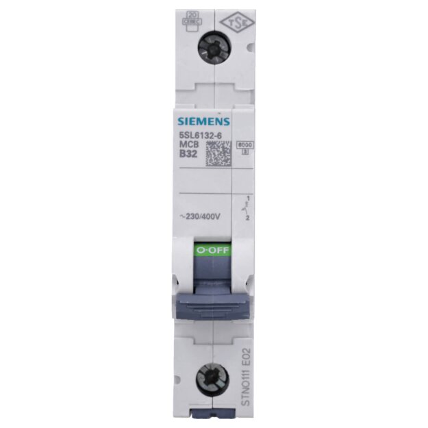 Siemens 5SL6132-6 Leitungsschutzschalter 230/400V 6kA 1-polig B 32A